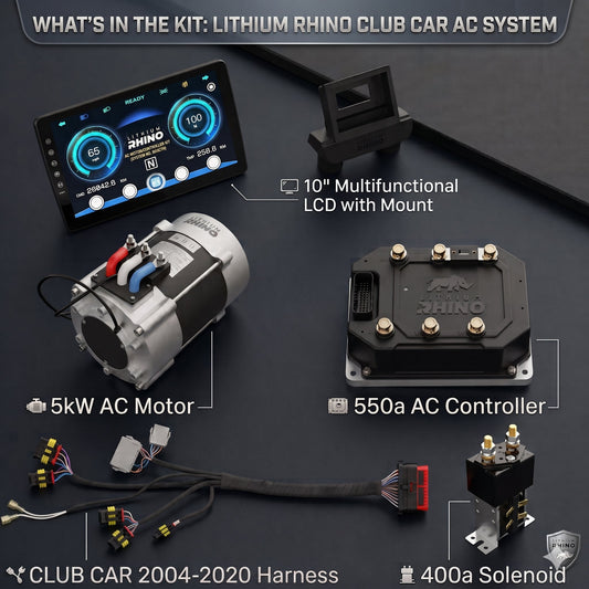 Lithium Rhino Club Car AC Full Conversion Kit