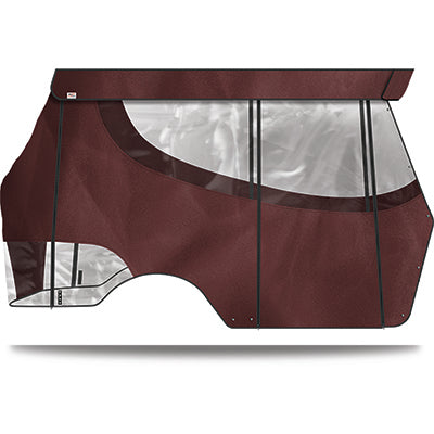 DoubleTake Enclosure & Valance for Kwick-Track Rail System, 4 Pass, Yamaha Drive, Burgundy