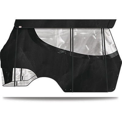 DoubleTake Enclosure & Valance, 4 Passenger, Icon, Black