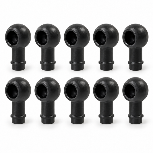 AI-generated illustration, not an exact product photograph. EZGO accelerator ball joint socket ten-pack, SKU 267. Verify exact fitment and appearance.