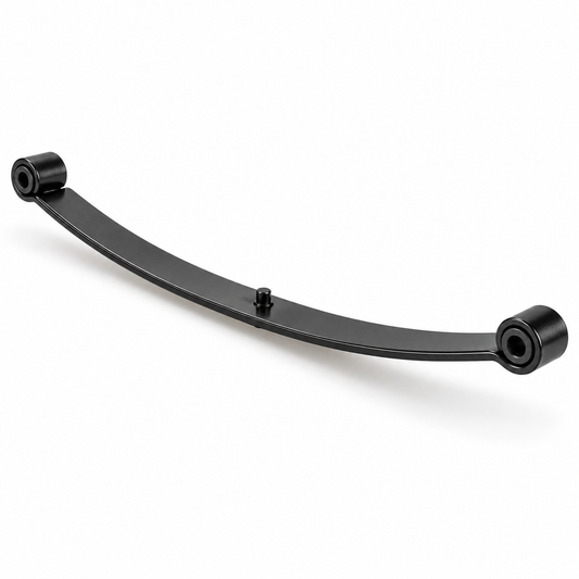 AI-generated illustration only, not exact product photo. Club Car 28-inch single-leaf front spring SKU 274; verify actual part dimensions and fitment.