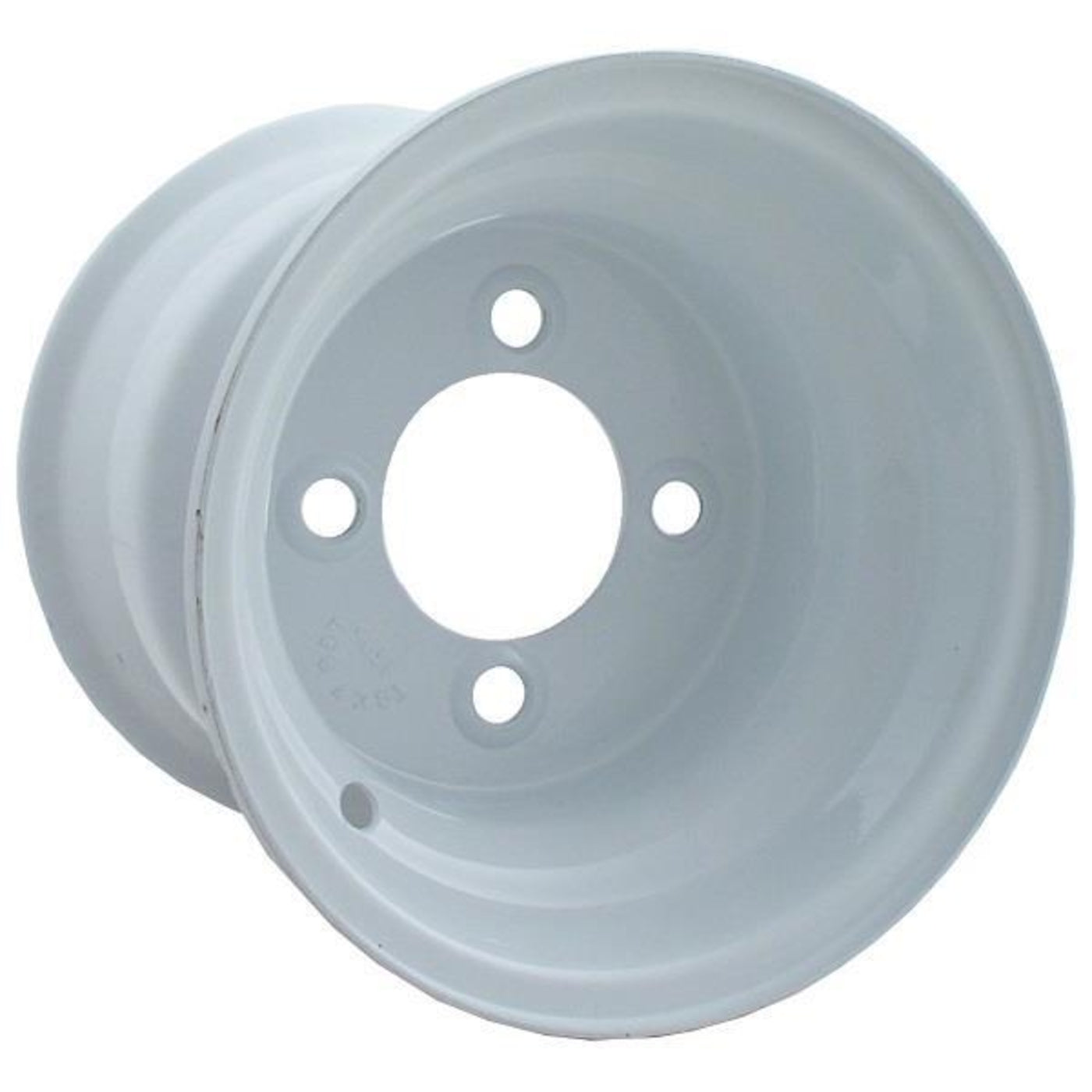 10x8 White Steel Wheel (3:5 Offset)