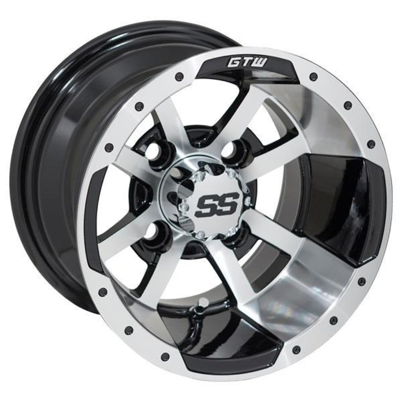 GTW¬Æ Storm Trooper 10x7 Machined & Black Wheel (3:4 Offset)