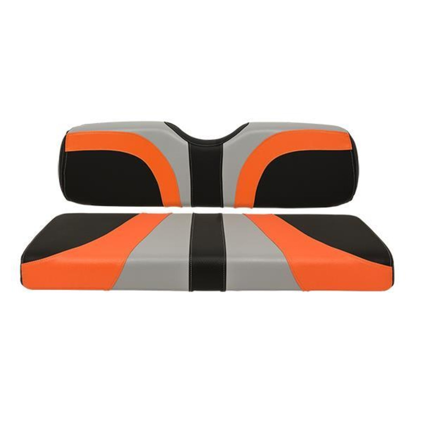 MadJax¬Æ Blade Gray/Orange/Black Carbon Fiber Genesis 150 Rear Seat Cushions