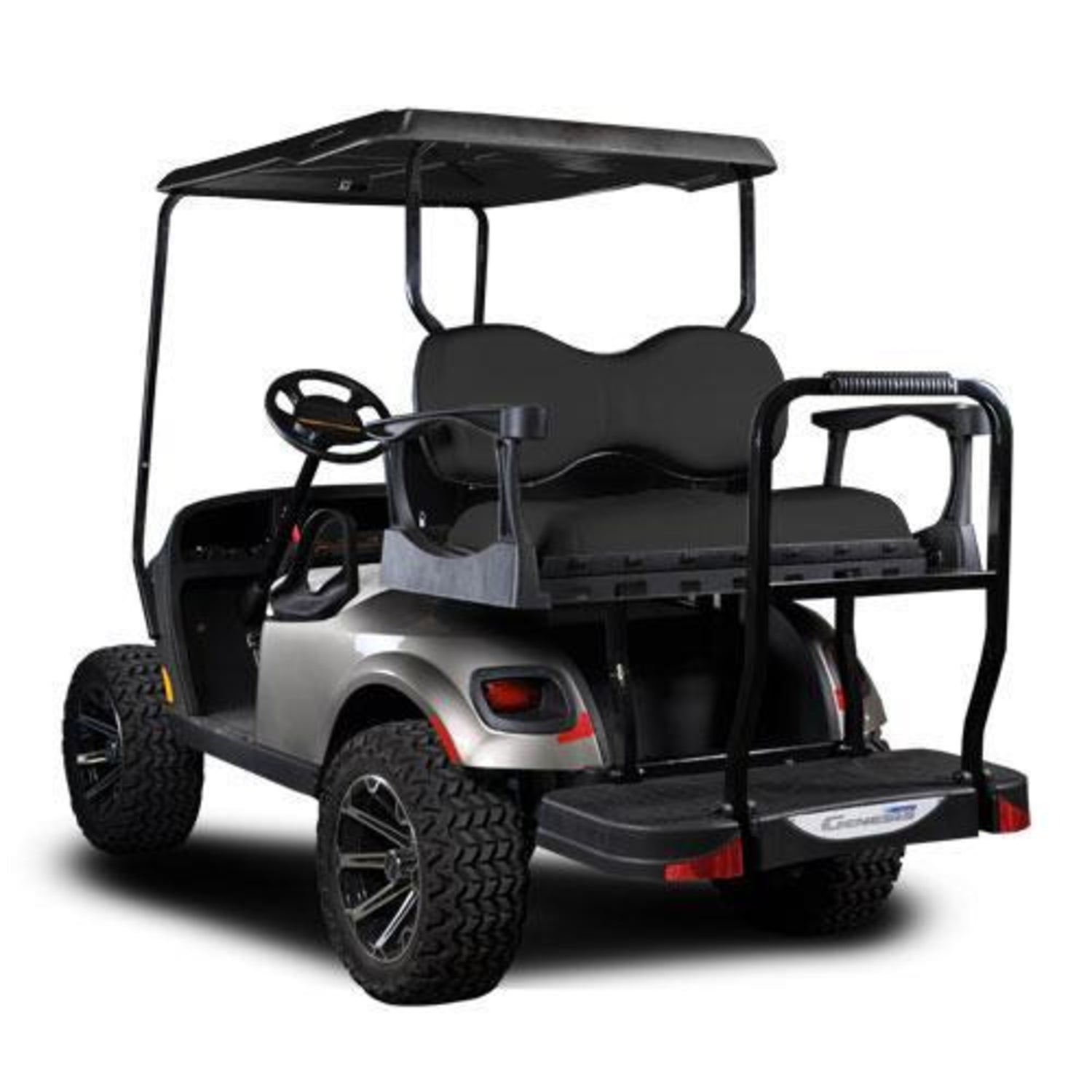 MadJax¬Æ Genesis 300 with Deluxe Black Aluminum Rear Flip Seat - E-Z-GO TXT