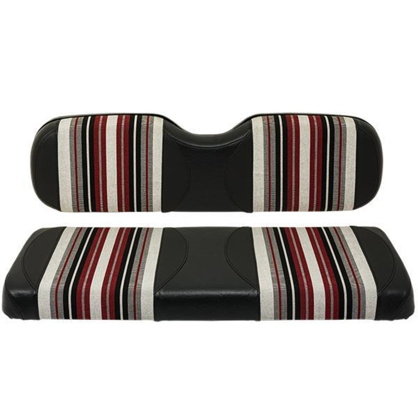 Red Dot Burgundy/Black/White Harmony Rear Seat Covers for GTW¬Æ Mach1/Mach2 & MadJax¬Æ Genesis 150