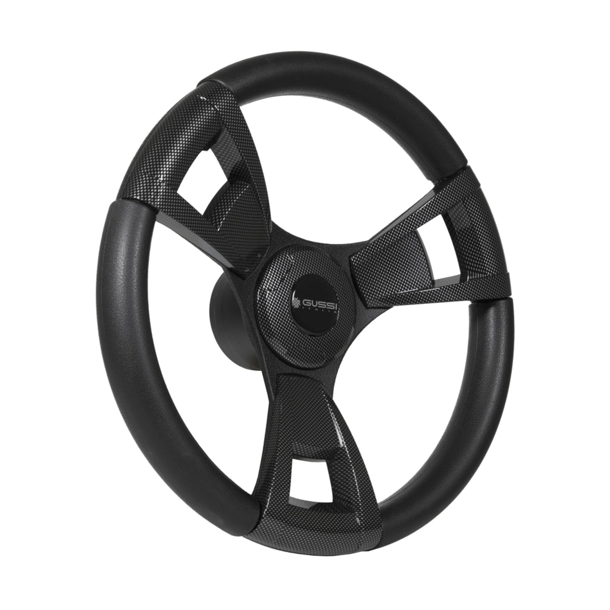 Gussi Italia¬Æ Model 13 Black/Carbon Fiber Steering Wheel For Club Car Precedent / Onward / Tempo