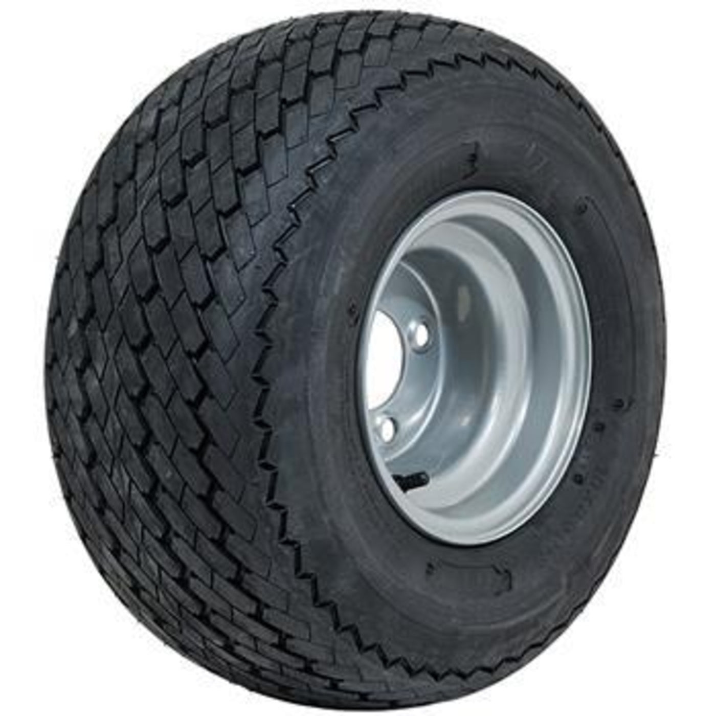 8" GTW¬Æ Topspin Tire & Silver Steel Wheel Assembly