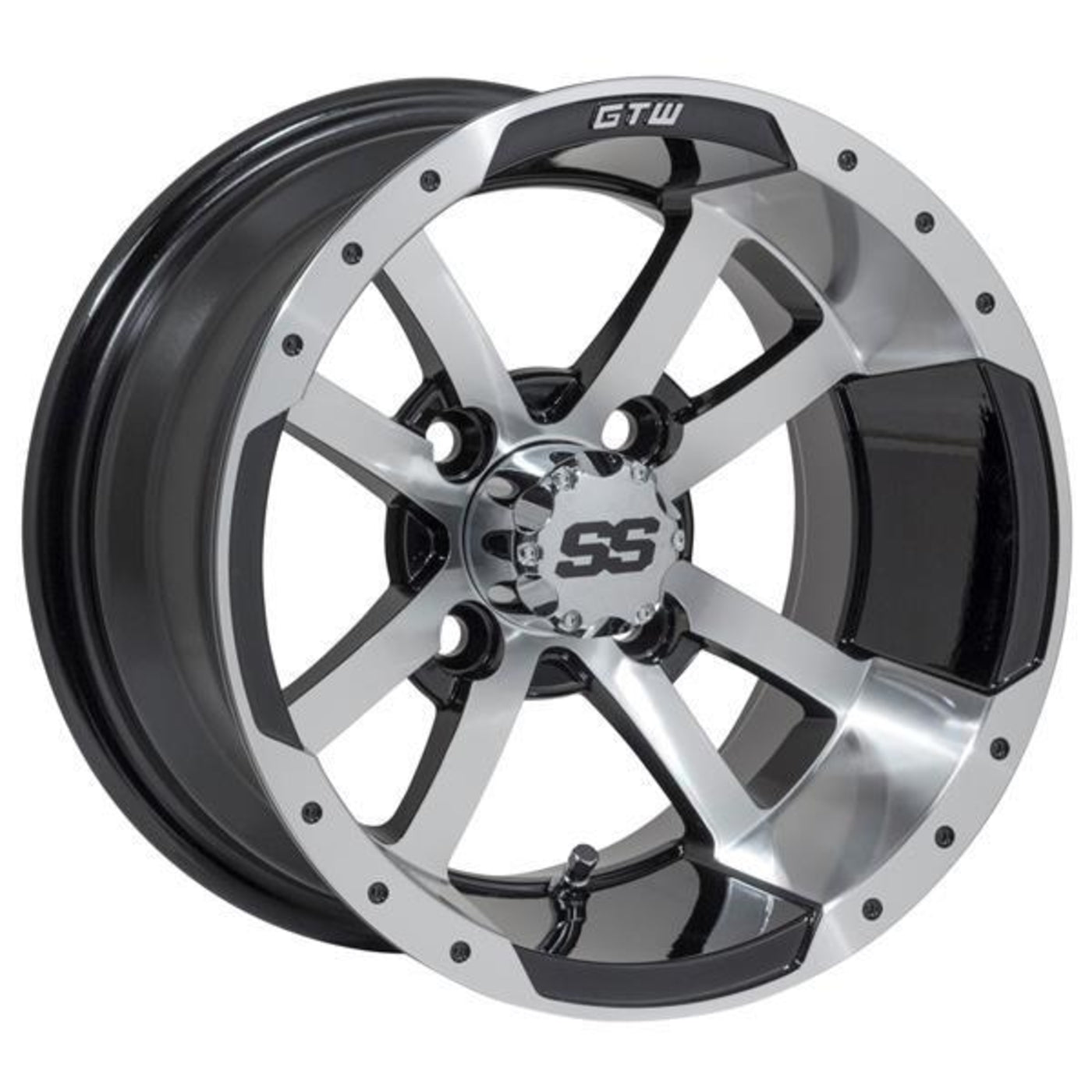 GTW¬Æ Storm Trooper 12" Machined & Black Wheel (3:4 Offset)