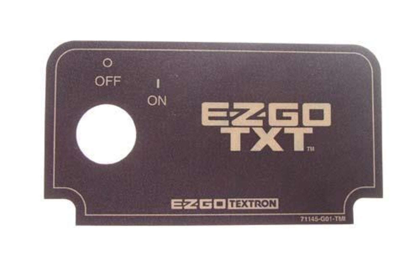 E-Z-GO TXT Key Switch Decal (Years 1994-2013)