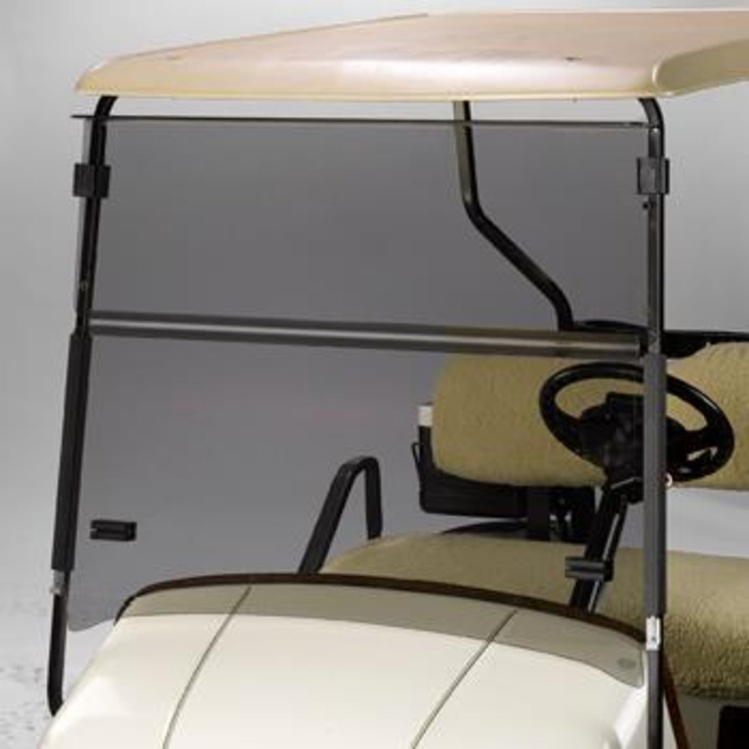 Tinted E-Z-GO Express Folding Windshield (Years S6/L6 Models)