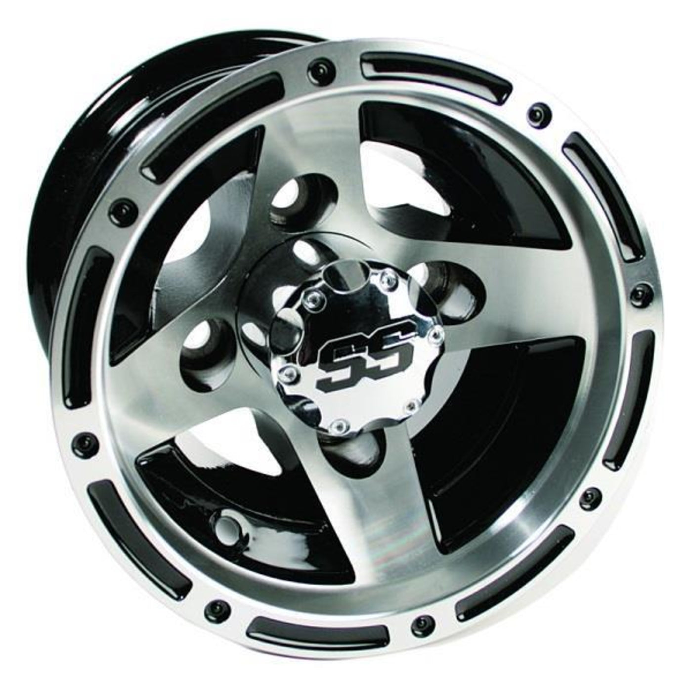 8X7 Ranger Machined/Black Wheel (3:4 Offset)