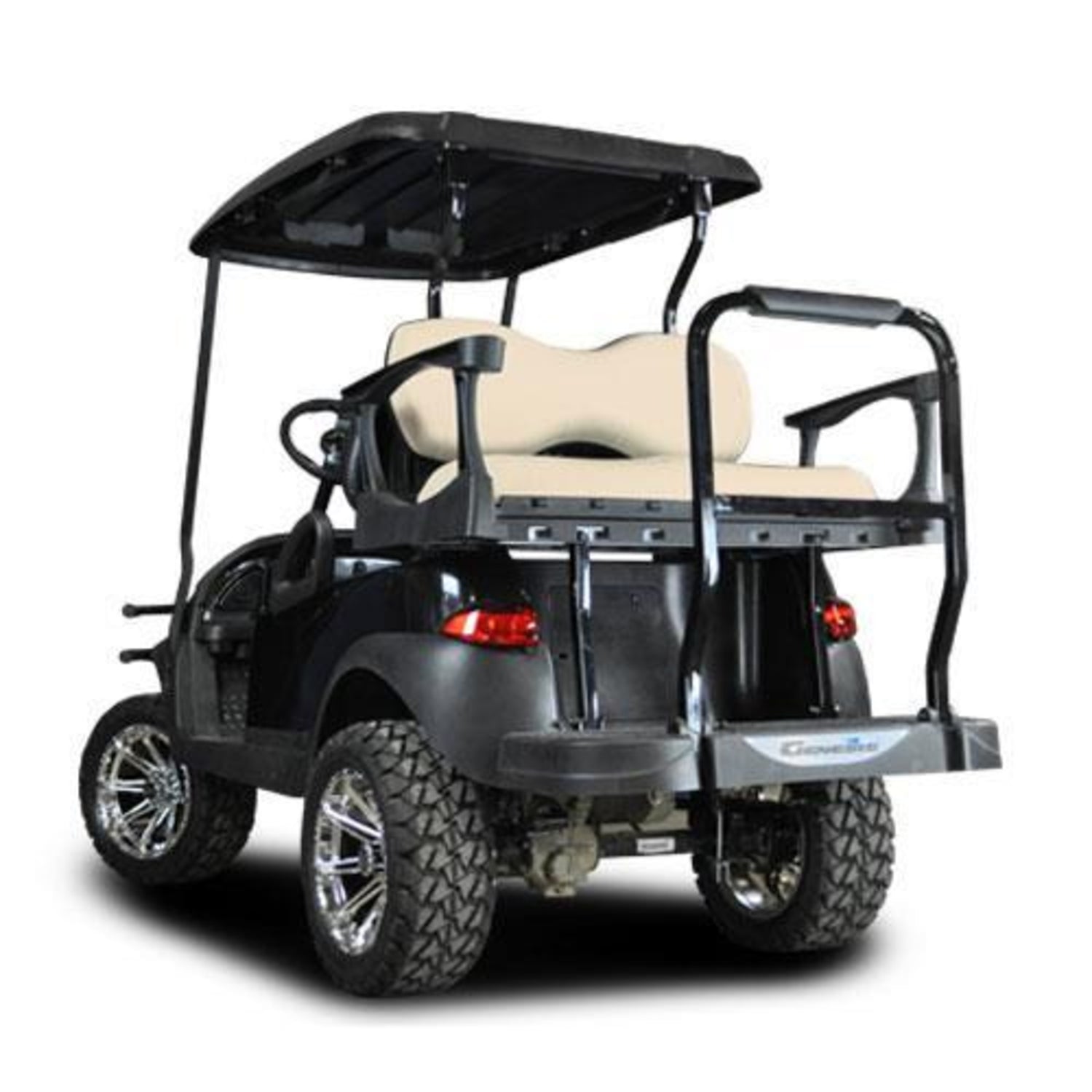 MadJax¬Æ Genesis 300 with Deluxe Buff Aluminum Rear Flip Seat - Club Car Precedent 2004-Up