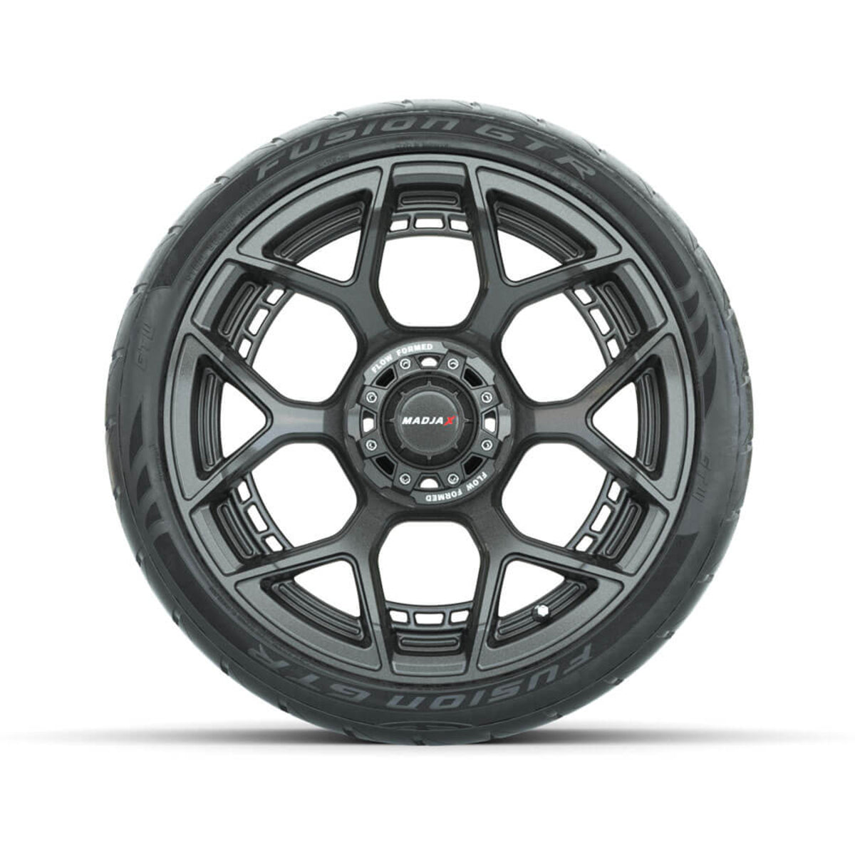 Set of (4) 15&quot; MadJax¬Æ Flow Form Evolution Gunmetal Wheels with GTW¬Æ Fusion GTR Street Tires