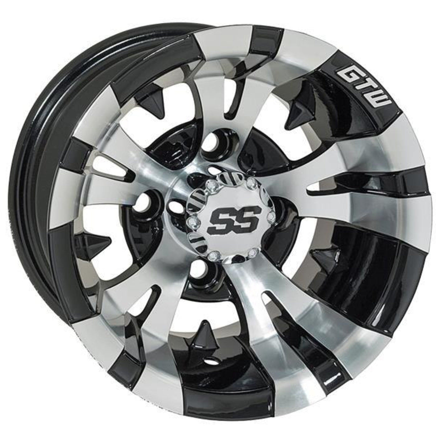 GTW¬Æ Vampire 12x7 Machined & Black Wheel (3:4 Offset)