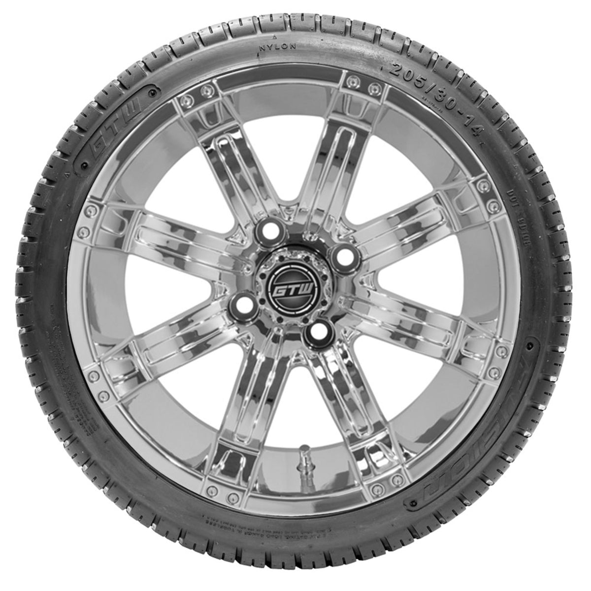 GTW 14" Tempest Wheels on Lo-Profile Fusion Tires "‚Äú Set of 4