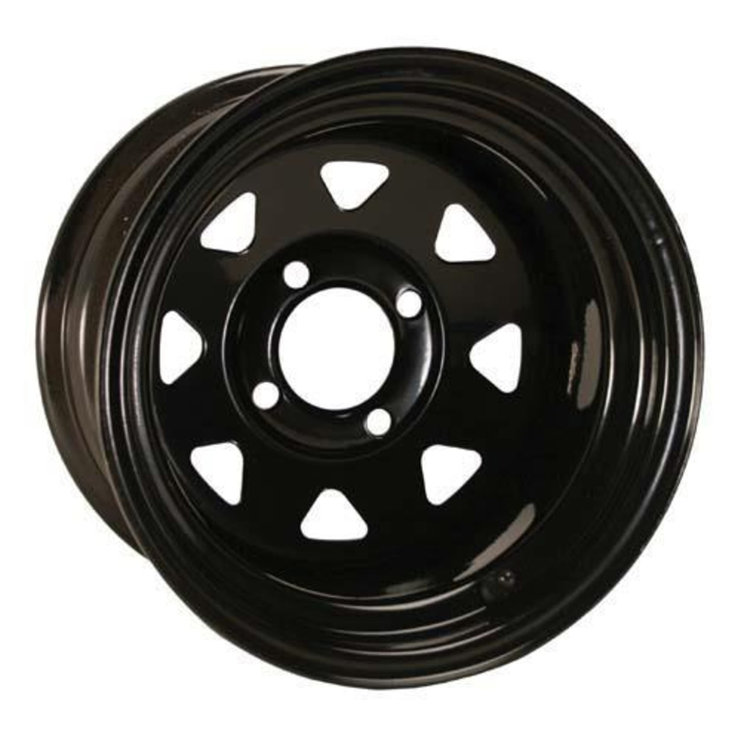 12" Spoke Glossy Black Steel Wheel (2:5 Offset)