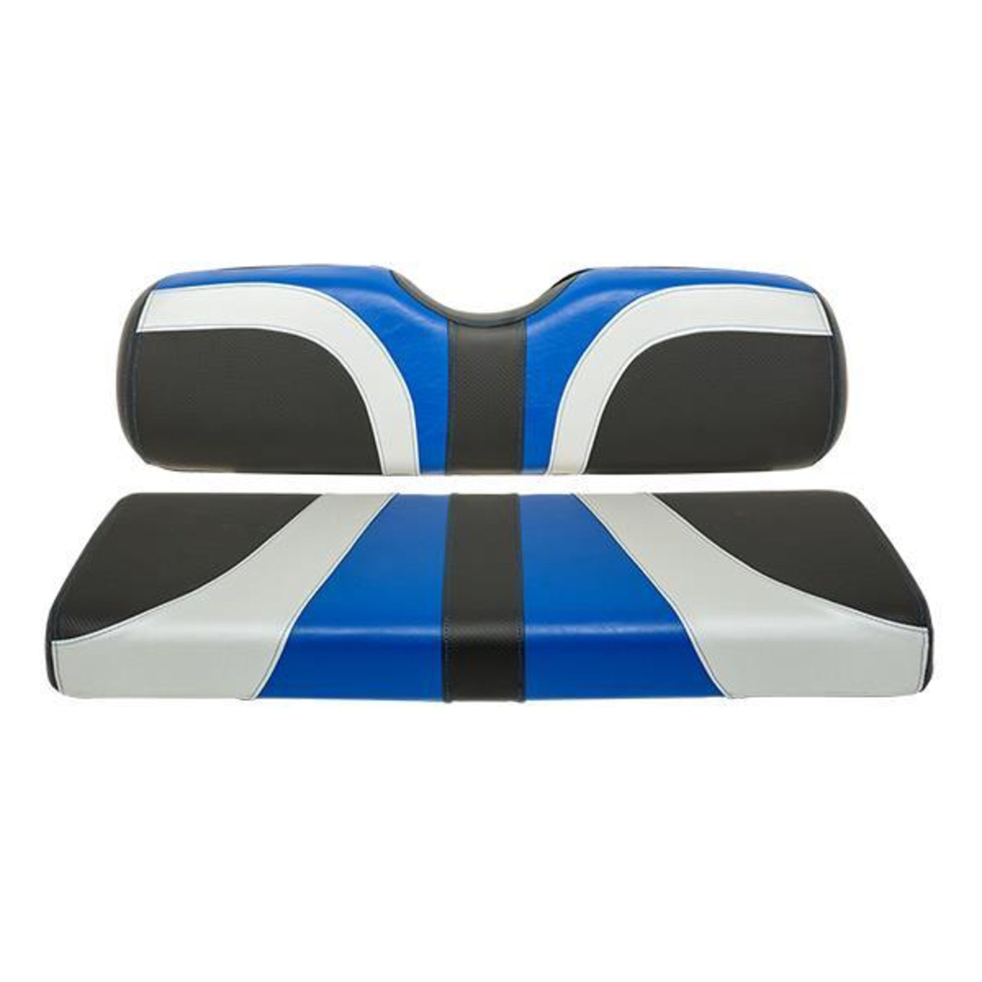 RedDot¬Æ Blade Front Seat Covers for Club Car DS "‚Äú Alpha Blue / Silver / Black Carbon Fiber