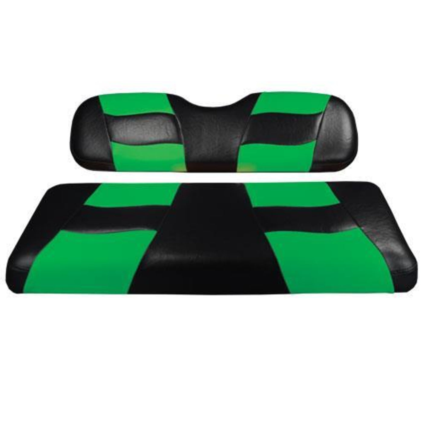 MadJax¬Æ Riptide Black/Lime Cooler Green Two-Tone Yamaha G29/Drive Front Seat Covers (Years 2008-Up)