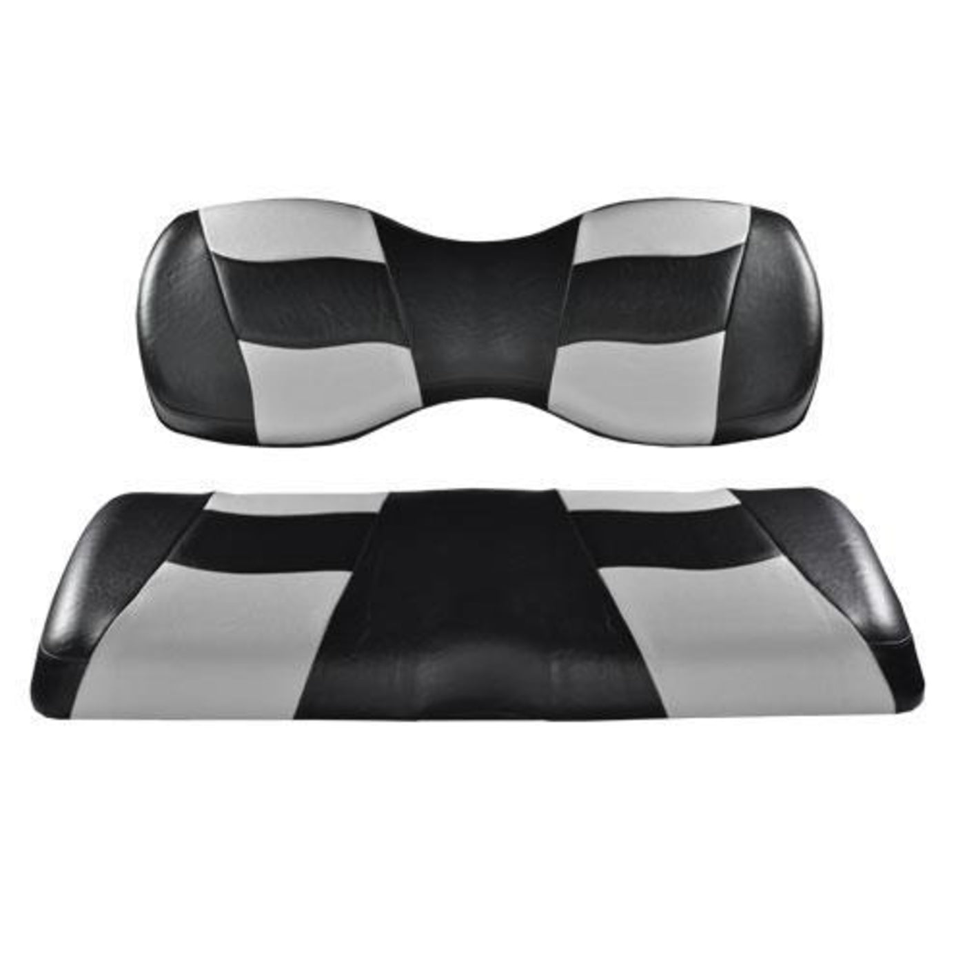 MadJax¬Æ Riptide Black/Silver Two-Tone Genesis 250/300 Rear Seat Covers