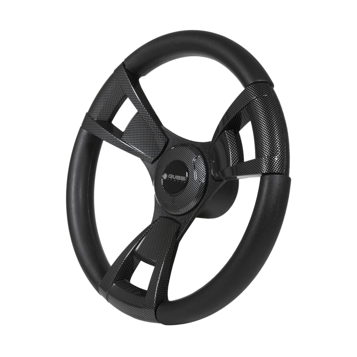 Gussi Italia¬Æ Model 13 Black/Carbon Fiber Steering Wheel For Club Car DS