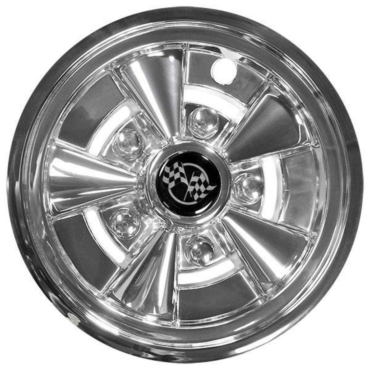 8" Rally Classic Chrome Wheel Cover (Universal Fit)