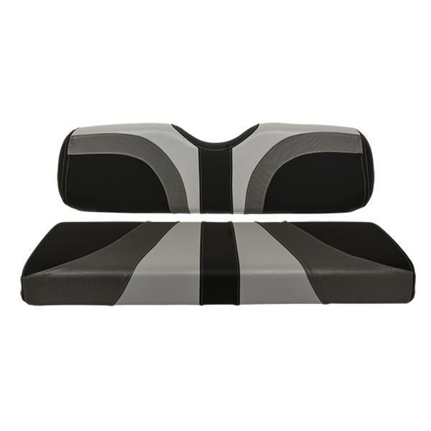 RedDot¬Æ Blade Front Seat Covers for Club Car Precedent "‚Äú Gray / Charcoal Gear / Black Carbon Fiber