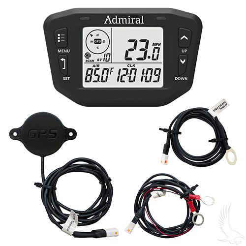 Admiral Golf Cart Speedometer -Digital GPS -Multi-Function