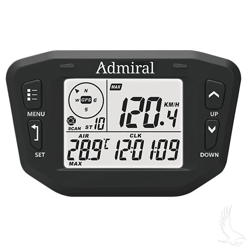 Admiral Golf Cart Speedometer -Digital GPS -Multi-Function