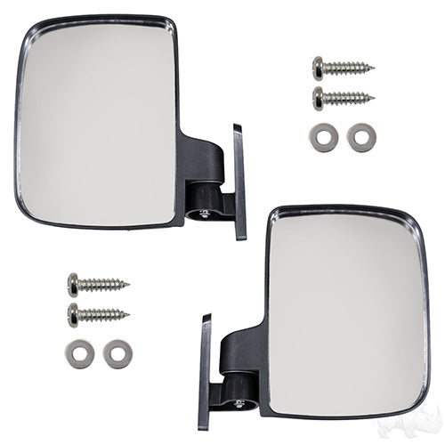 Golf Cart Mirror -SET OF 2 -UTV Style Side Mount