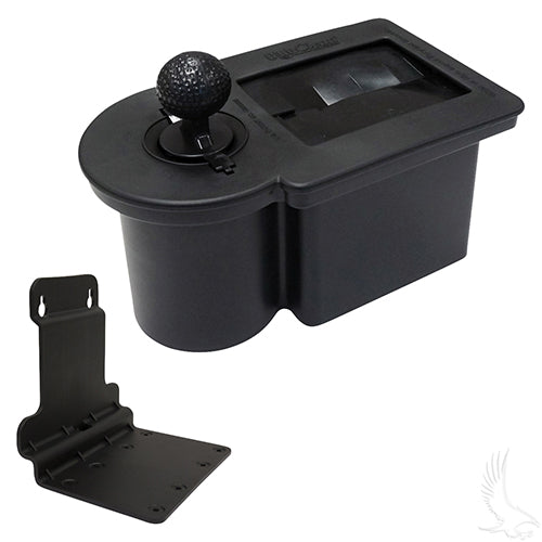 Golf Cart Ball Washer Black -with Zytel Mounting Bracket for Club Car Tempo -Precedent