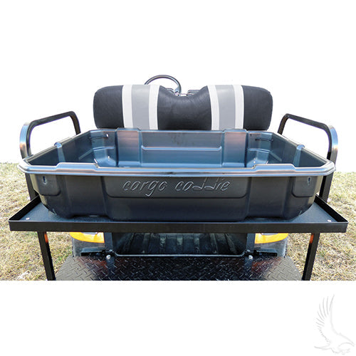 Golf Cart Cargo Caddie - Removable Utility Bed For Rear Flip Seat Kits / Roof Tops