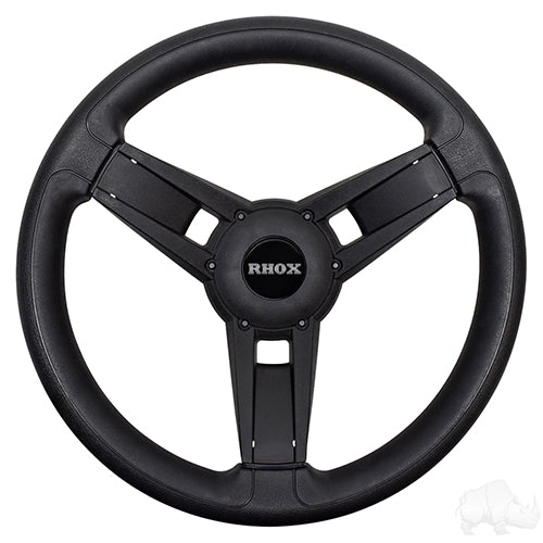 Giazza Golf Cart Steering Wheel -Black -Club Car DS Hub 84+