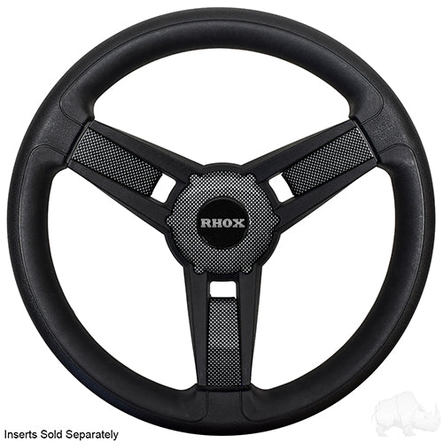 Giazza Golf Cart Steering Wheel -Black -Club Car DS Hub 84+