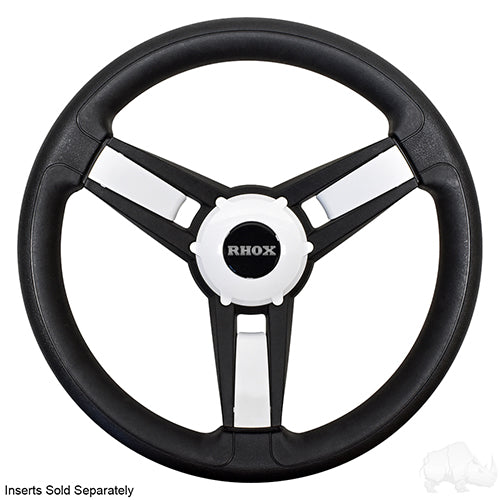 Giazza Golf Cart Steering Wheel -Black -Club Car DS Hub 84+