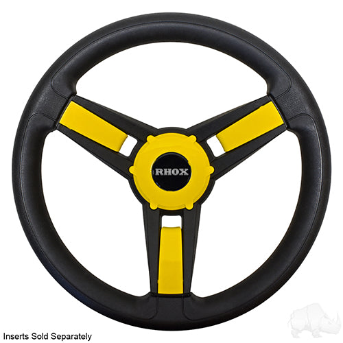 Giazza Golf Cart Steering Wheel -Black -Club Car DS Hub 84+