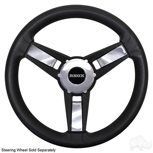 Giazza Golf Cart Steering Wheel Insert Kit -Chrome