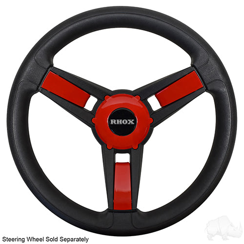 Giazza Golf Cart Steering Wheel Insert Kit -Red