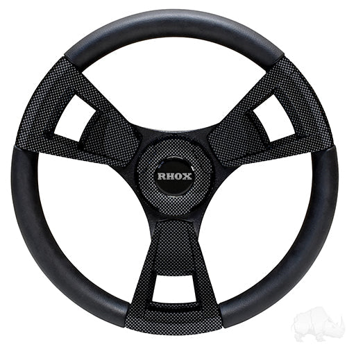 Fontana Golf Cart Steering Wheel -Carbon Fiber -Club Car DS Hub 84+