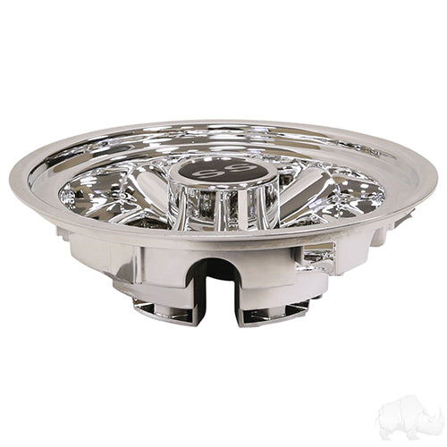 8" SS Chrome Golf Cart Wheel Cover/Hub Cap