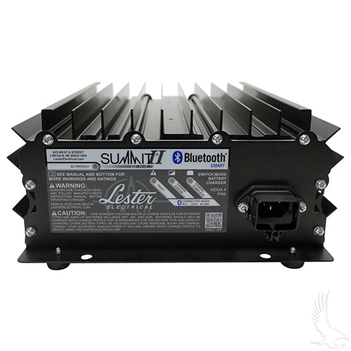 Golf Cart Battery Charger - Lester Summit Series High Frequency - 24V-48V - 22-25A E-Z-Go Industrial Notched DC