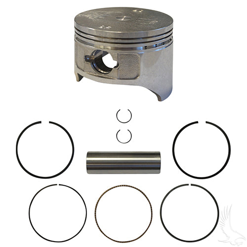 Golf Cart Piston and Ring Set, Standard,  EZGO 4 Cycle Gas 96-08 Fuji-Robin Only, 350cc, Not for Kawasaki