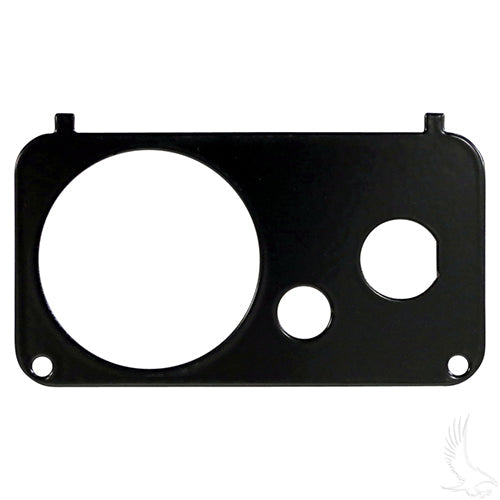 EZGO Gas Console Plate For Golf Cart Key Switch w/ Fuel Gauge & Oil Light