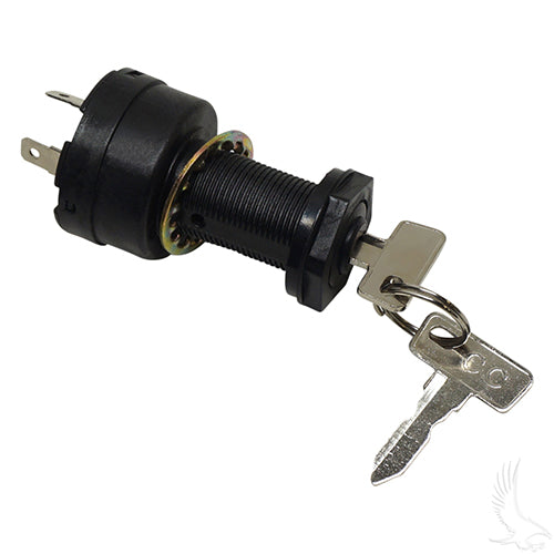 Club Car Precedent/Tempo/Onward Golf Cart Key Switch (Common Key) - Electric 2004+