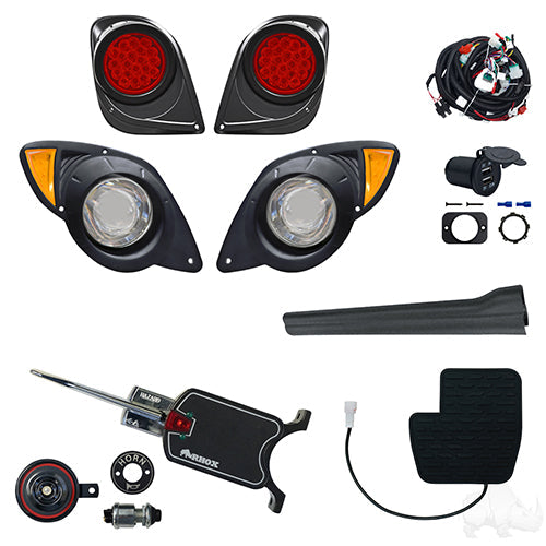 BYO LED Adjustable Light Kit, Yamaha Drive2 12-48V 20+ (Basic, OE Pedal Mount)