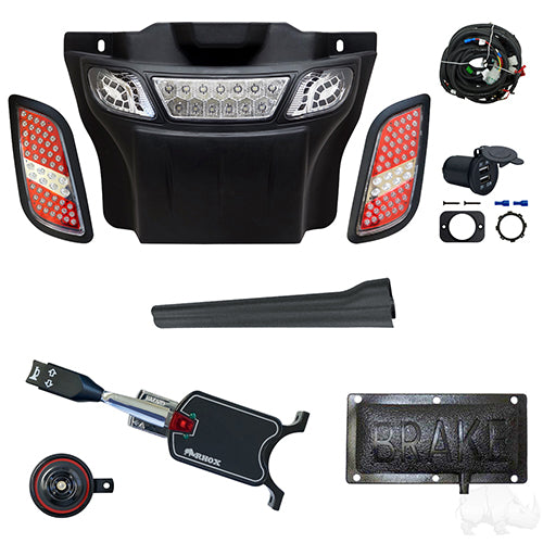 Build Your Own LED Light Bar Kit, E-Z-Go RXV 16+ (Standard, Pedal Mount)