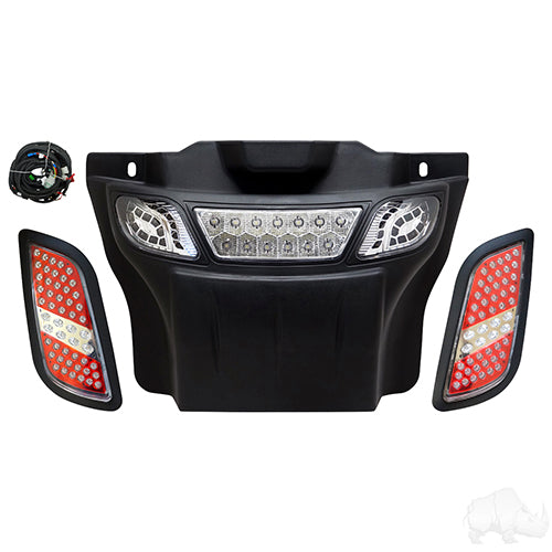 EZGO RXV Golf Cart Lights Kit - Basic LED Light Bar Bumper