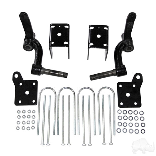 RHOX 6" Golf Cart Drop Spindle Lift Kit, EZGO TXT Gas & Electric 94-01.5