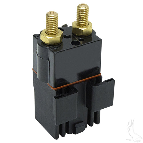 Solenoid, 48V Terminal Copper, Club Car Tempo, Precedent with Slide in Mounting Bracket