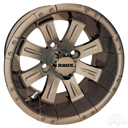 12'' RHOX Vegas Golf Cart Wheel, Halcyon, 12x7 ET-25